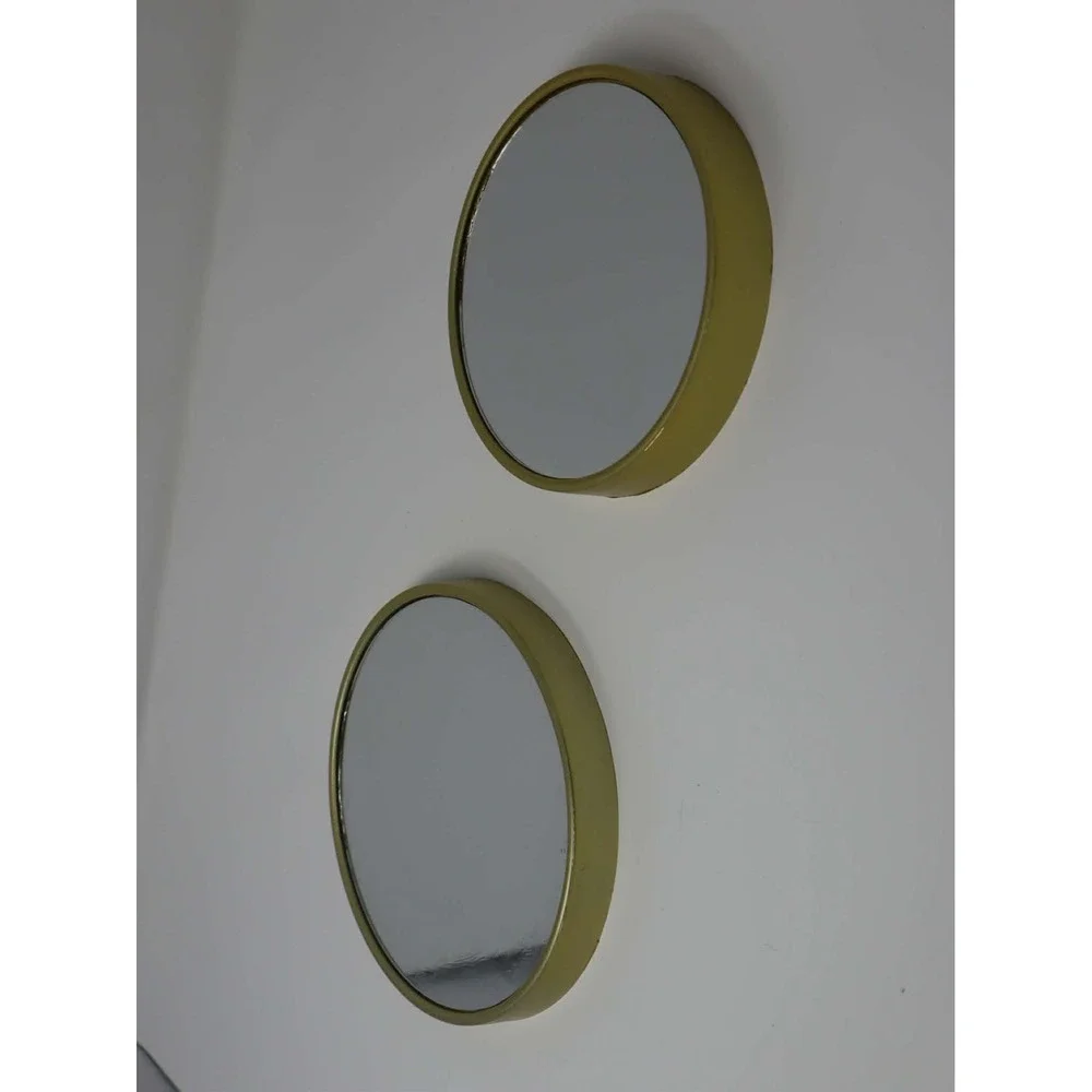 Gold Wall Mirror Set Interiors By Design 2 Piece Round Decor Feng Shui Small